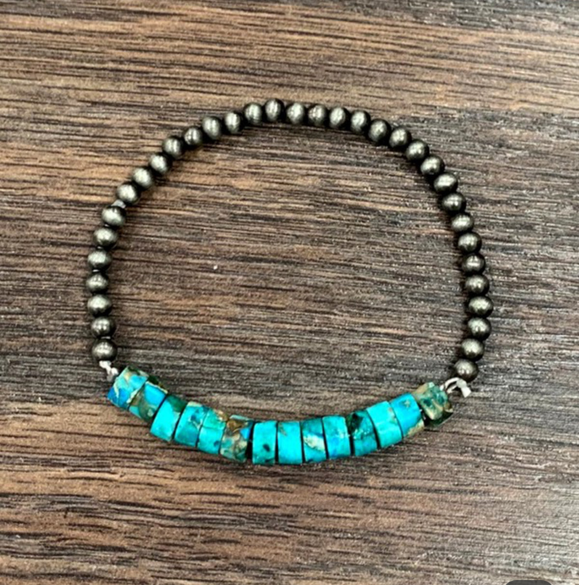 Ellis Turquoise Beaded Bracelet