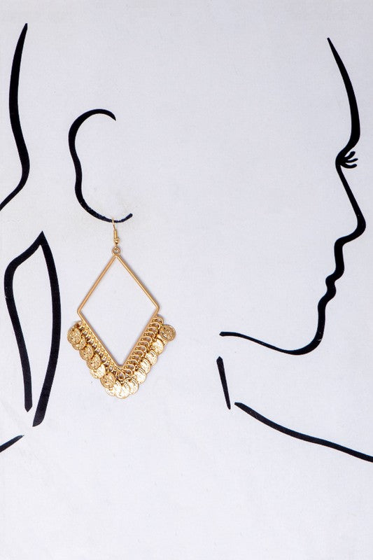 Coin Drop Earrings