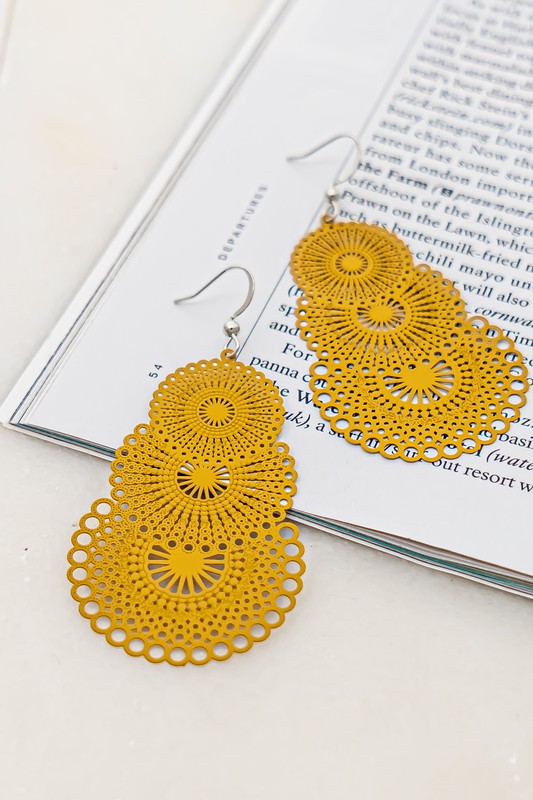 Fiesta Stamped Earrings