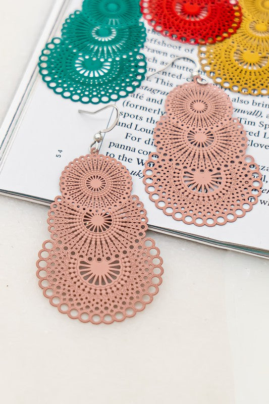 Fiesta Stamped Earrings