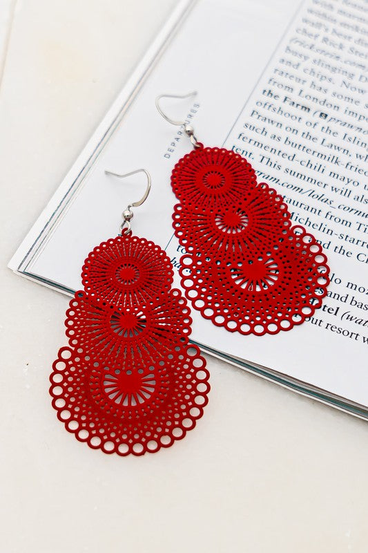 Fiesta Stamped Earrings