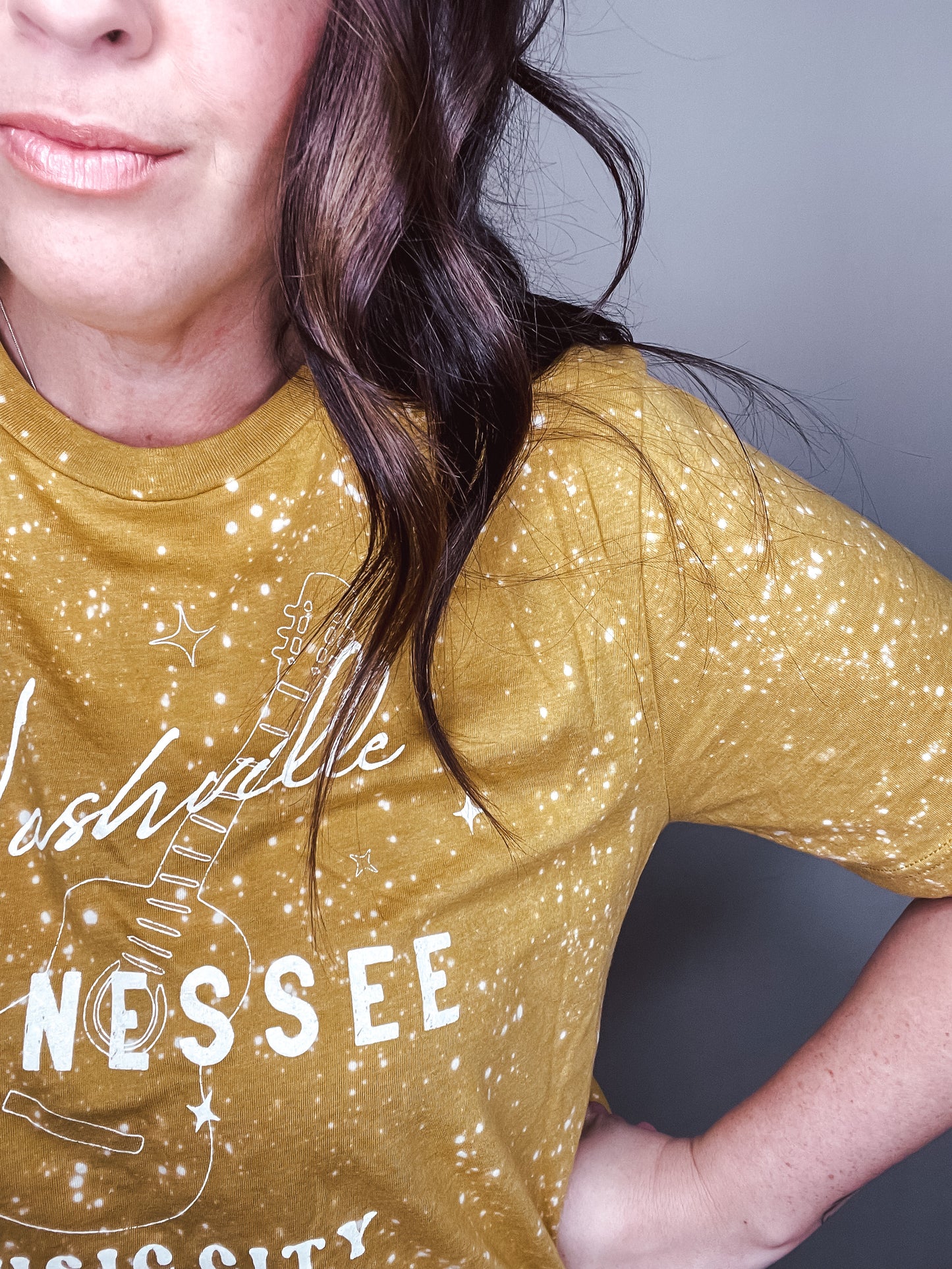 Music City Bleached Graphic Tee