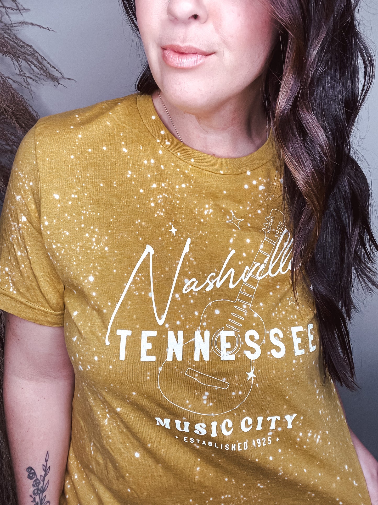 Music City Bleached Graphic Tee